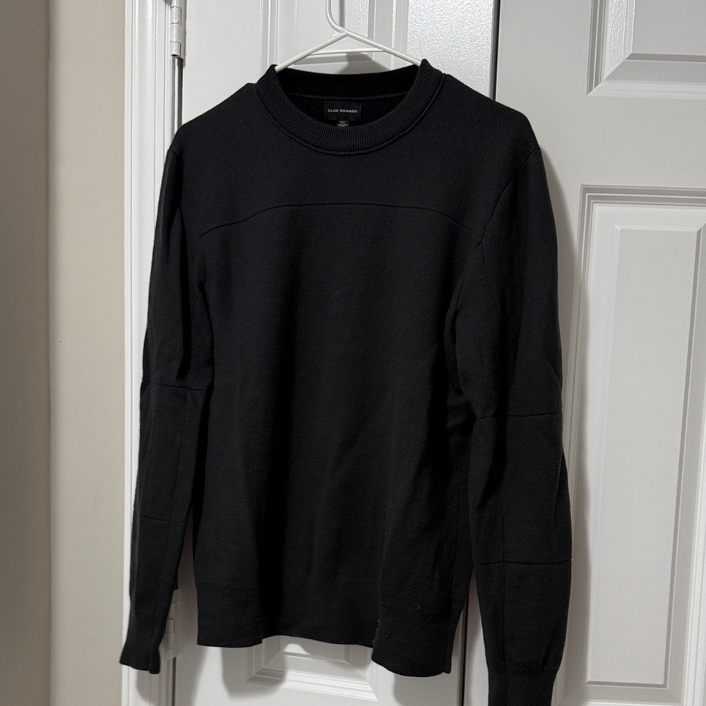 Club Monaco Men's Dark Crewneck Sweater